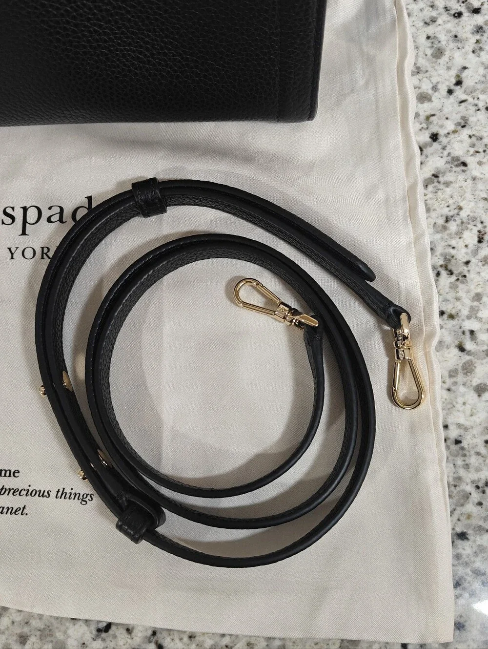 Kate spade pebbled leather crossbody bag (Black)